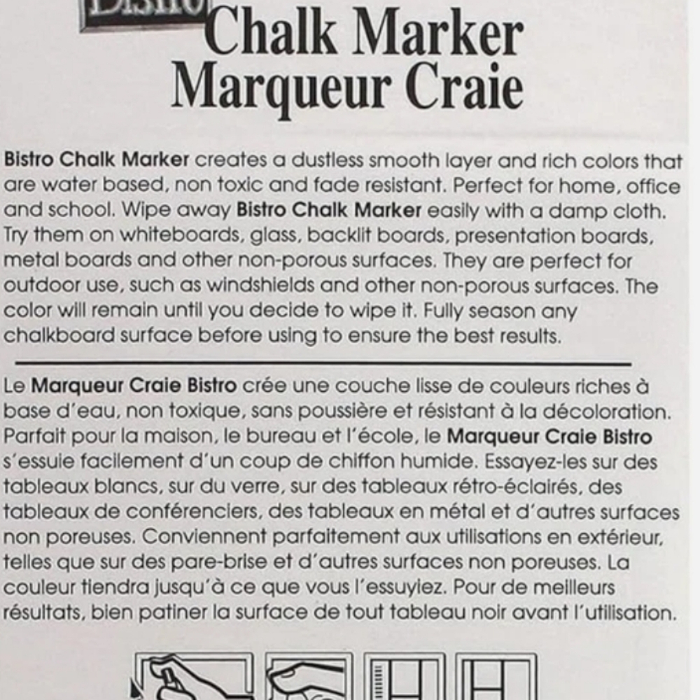 White Chalk Marker Set - Picture 3 of 3